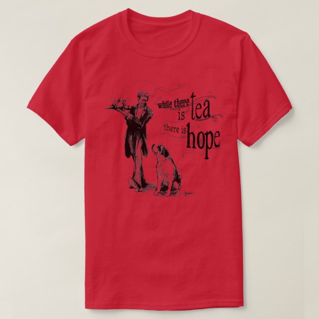 Medan det finns teater finns det hopp t shirt (Design framsida)