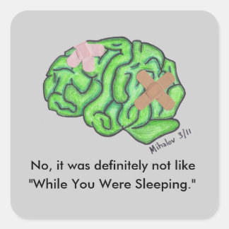 "Medan du sov" - klistermärken