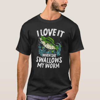Medan jag älskar det när hon sväljer min mask fisk t shirt