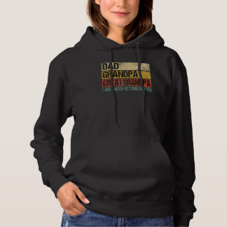 Medan jag bara blir bättre pappa farfar fantastisk t shirt