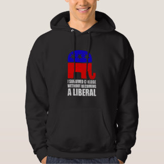 Medan jag överlevde college utan att bli liberal hoodie