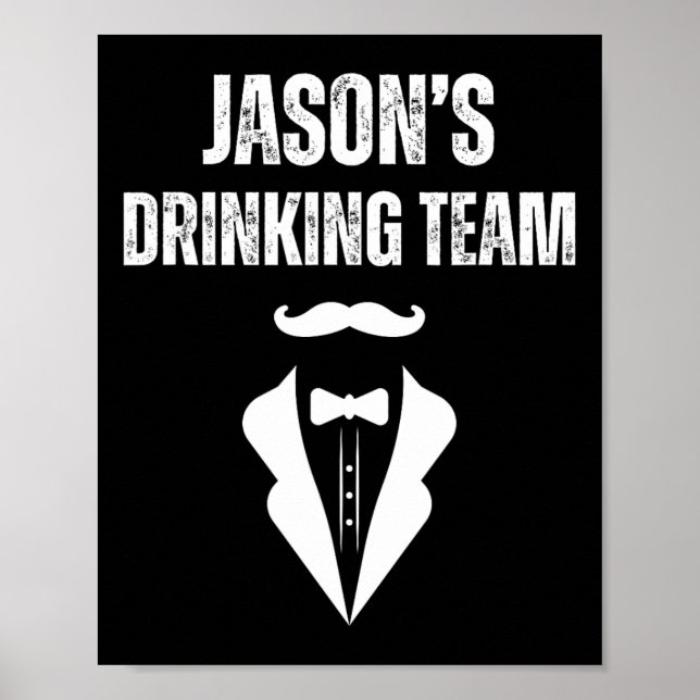 Medan Jasons Drickgrupp - Rolig Brudgums Svägerska Poster (Framsidan)
