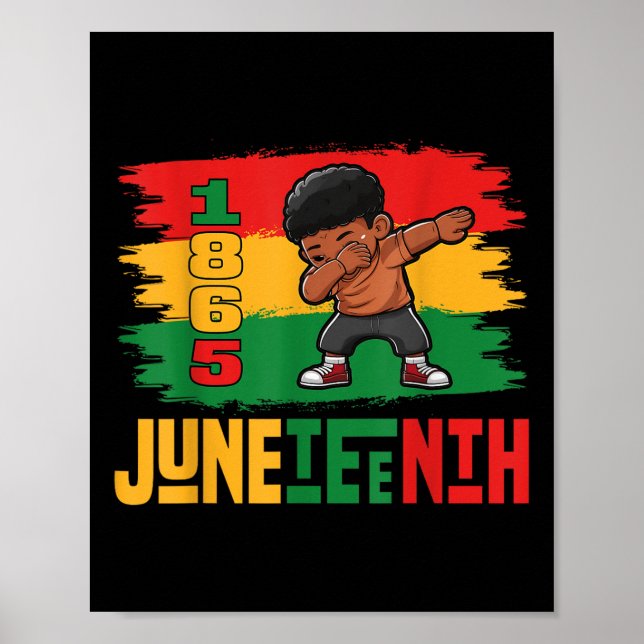 Medan Juneteenth minns mina förfäder för Afrika Poster (Framsidan)