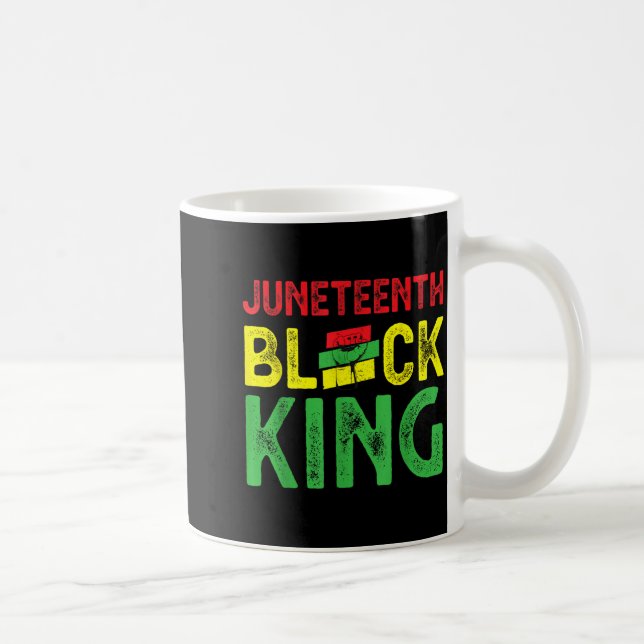 Medan juneteenth svart kung frigörelse dag kaffemugg (Höger)