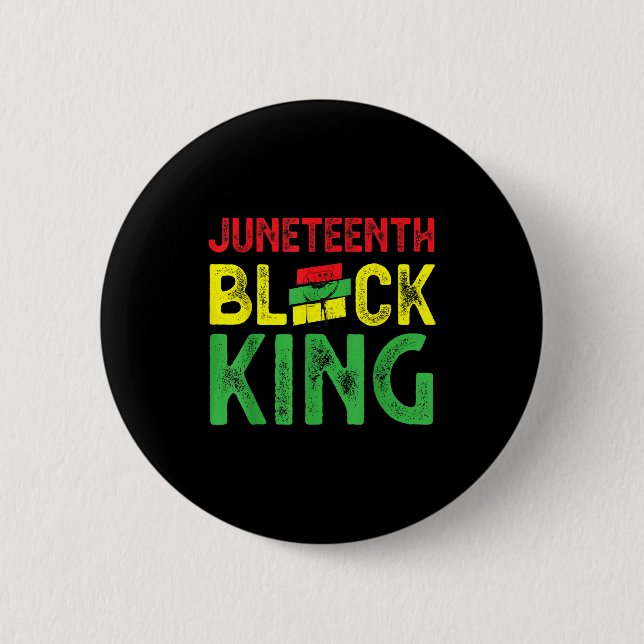 Medan juneteenth svart kung frigörelse dag knapp (Framsida)