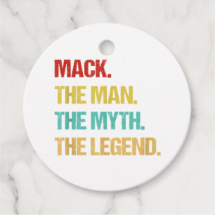 Medan Mack Människan Myten Legenden Gåvor Etiketter