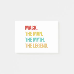Medan Mack Människan Myten Legenden Post-it Block