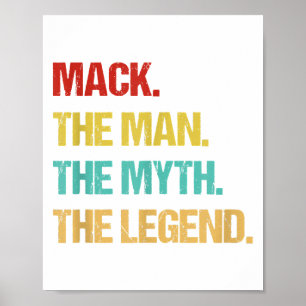 Medan Mack Människan Myten Legenden Poster
