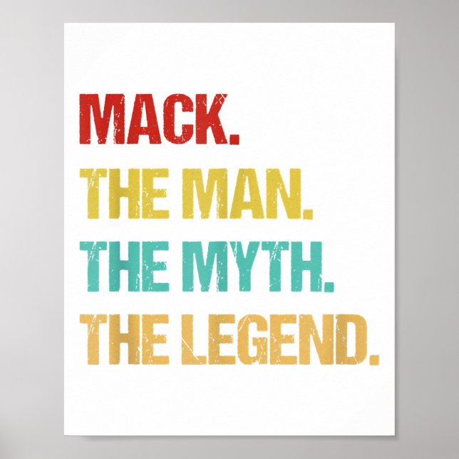 Medan Mack Människan Myten Legenden Poster (Framsidan)