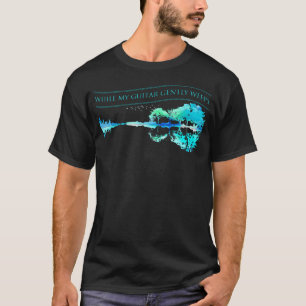 Medan min gitarr försiktigt tränger undan gitarr. t shirt