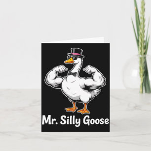 Medan mr silly goose brudgum för att vara bröllopp kort