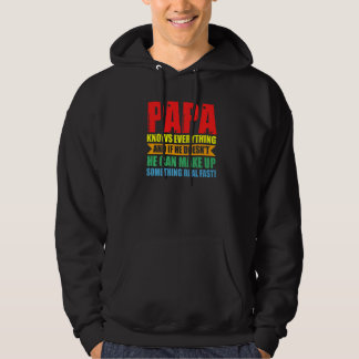 Medan Pappa Vet Allt Pappa Hoodie
