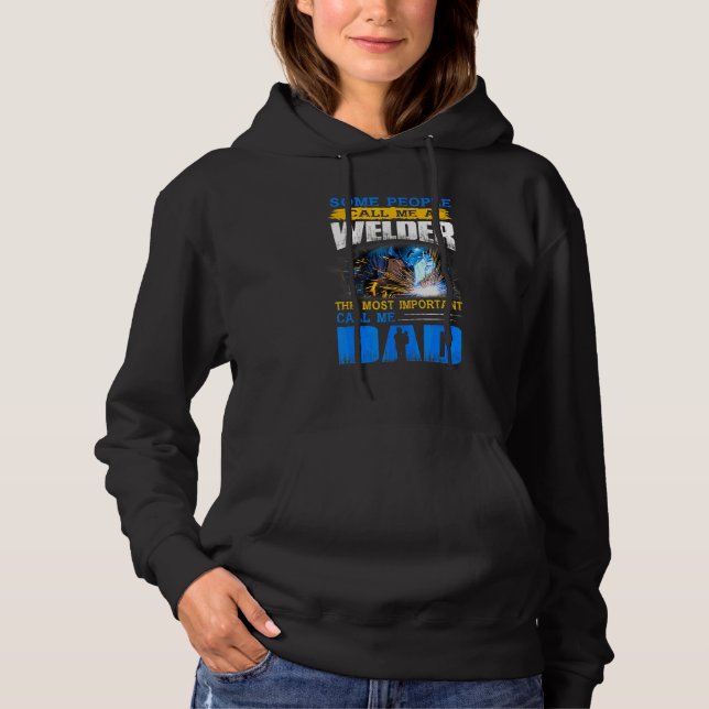 Medan svetsare Fader De viktigaste människor kalla T Shirt (Framsida)