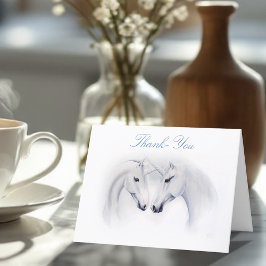 Medan Unicorns Kärlek par Tack Kort