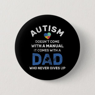 Medans Autism Pappa Aldrig Ger Upp Autism Medveten Knapp