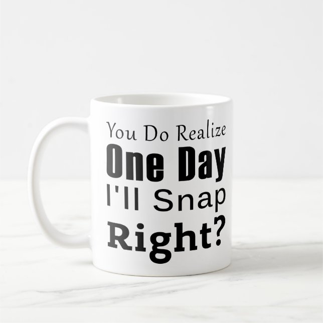 Medarbetare: Du inser en dag att jag kommer att fä Kaffemugg (Vänster)