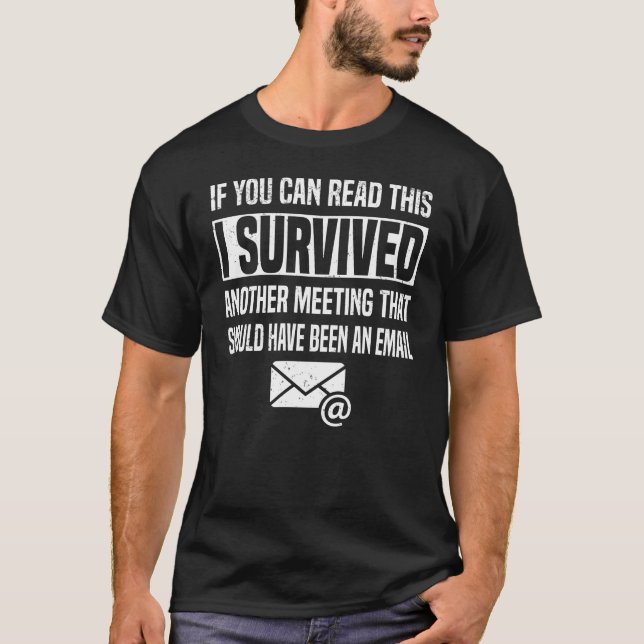 Medarbetare för e-postmöte för Office Tumor Meetin T Shirt (Framsida)
