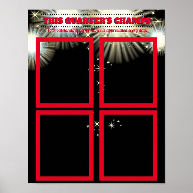 Medarbetare för månadsvis fotovisning poster (Framsidan)