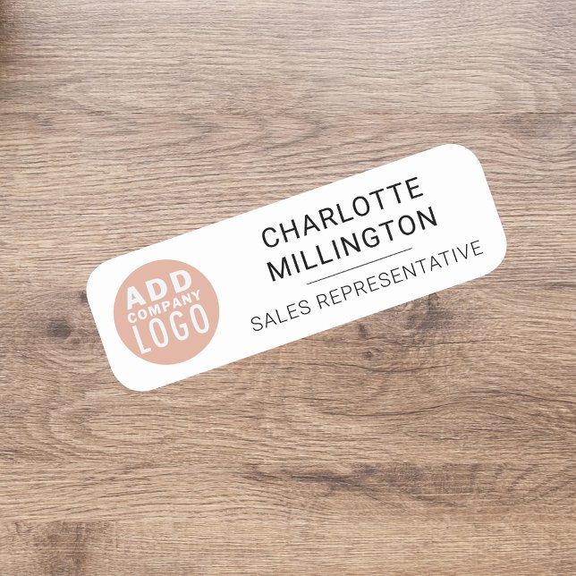 Medarbetare i Logotyp Namnbricka (Corporate Logo Employee Name Tag)