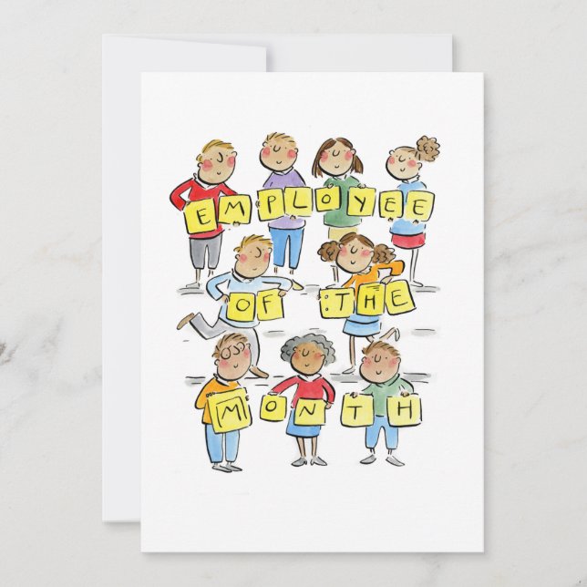 Medarbetare i månaden inbjudningar (Framsida)