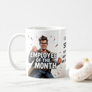 Medarbetare i månaden kaffemugg