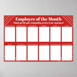 medarbetare i månadens visning för 4 x 6-foton poster