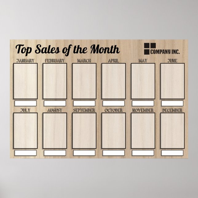 medarbetare i månadens visning för 4 x 6-foton poster (Framsidan)