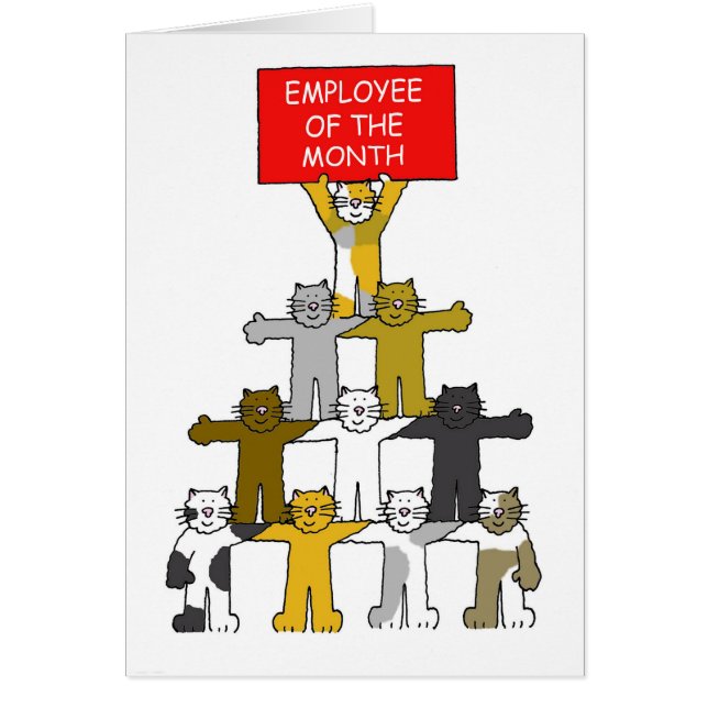 Medarbetare i månadskassan för Tecknader Hälsningskort (Framsidan)