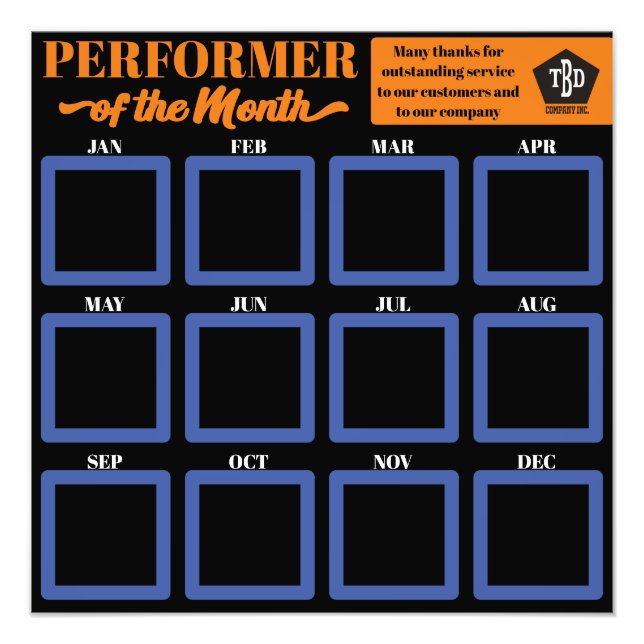 Medarbetare i visningen för månad 4x4-foton fototryck (Framsidan)