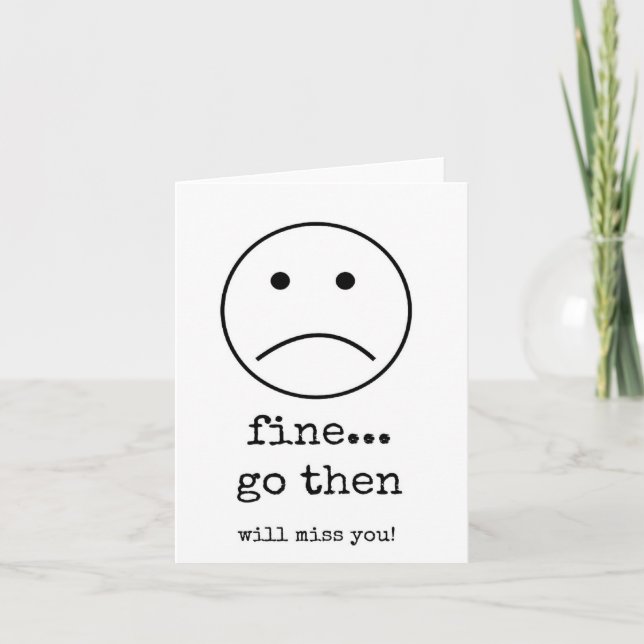 Medarbetare, medarbetare, Lämnande, kommer att mis Kort (Framsida)