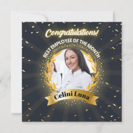 Medarbetare till månadserbjudandekortet inbjudningar