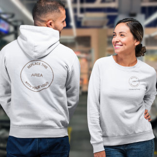 Medarbetarens Namn Logotyp Front and Back T Shirt