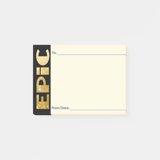 Medarbetarens peer-igenkänningskudos anpassad efte post-it block (Framsida)