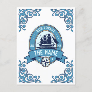 Medarbetarens tack till Bon Voyage Farewell Vykort