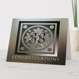Medarbetares BIG 38-årsdag Elegant Golden Kort