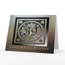 Medarbetares BIG 39-årsdag Elegant Golden