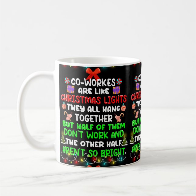 Medarbetarna är som julafton Ljus Kaffemugg (Vänster)