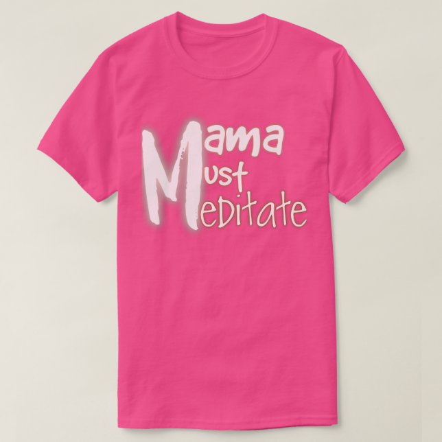 Medatapi till Yoga mamma T Shirt (Design framsida)
