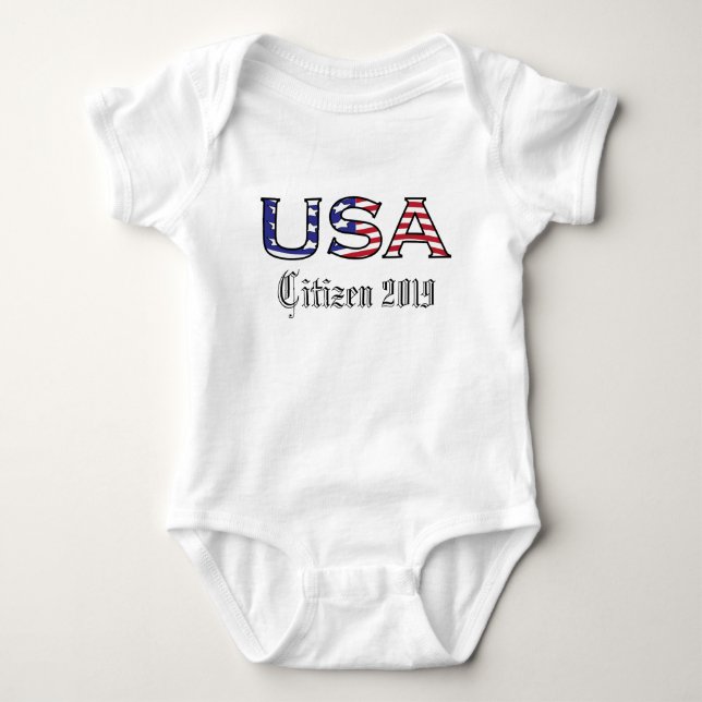 Medborgarår USA Stars och stripes T-shirt (Framsida)