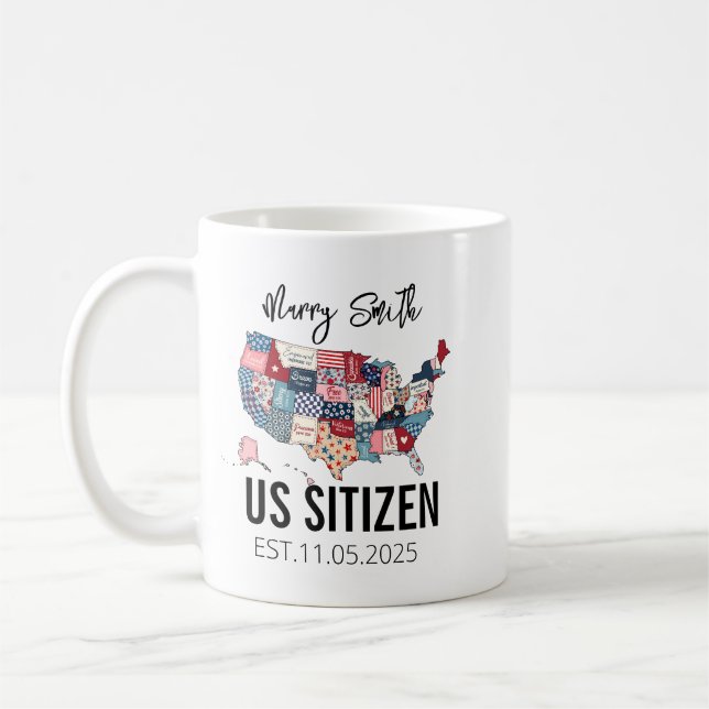 Medborgardagen Amerikan – Stolt över att vara amer Kaffemugg (Vänster)