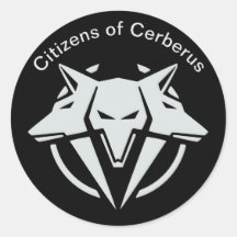 Medborgare i Cerberus Sticker