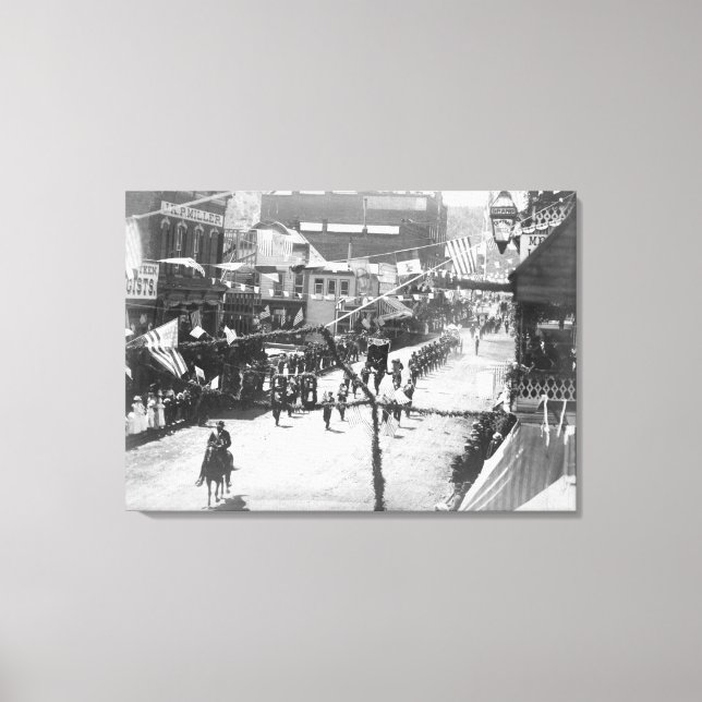 Medborgare i Deadwood Celebrate - Slutförande av 2 Canvastryck (Framsida)