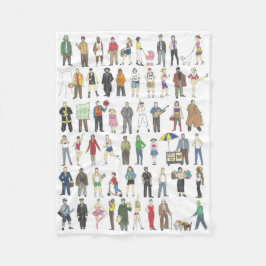 Medborgare i NYC New York City Boroughs Fleecefilt