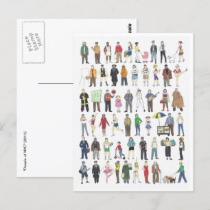 Medborgare i NYC New York City Vykort