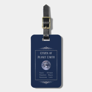 Medborgare i Planet Earth Bagagebricka