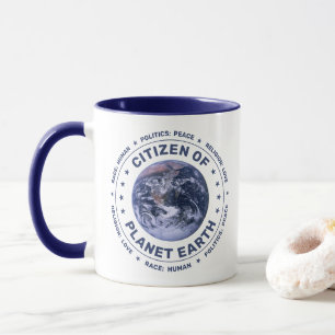 Medborgare i Planet Earth Mugg