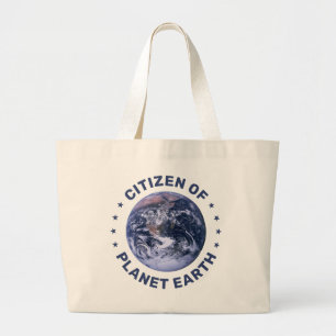 Medborgare i Planet Earth Tote Jumbo Tygkasse