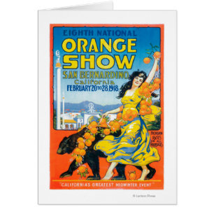 Medborgare orange ShowPoster #5 Hälsningskort