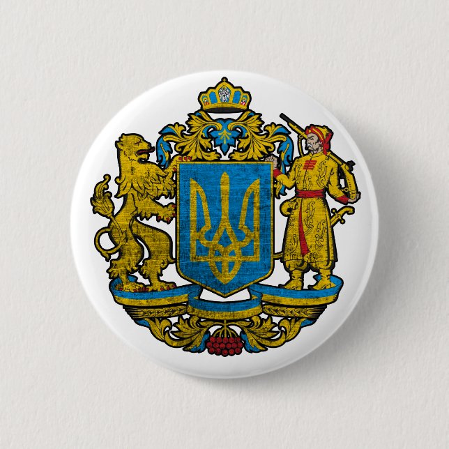 MedborgareEmblem Ukraina Knapp (Framsida)