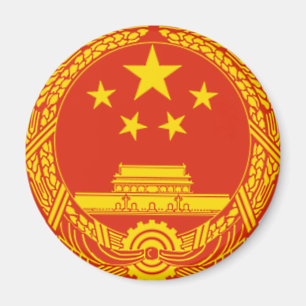 MEDBORGAREEMBLEMEN AV BEMANNAR REPUBLIC OF CHINA MAGNET